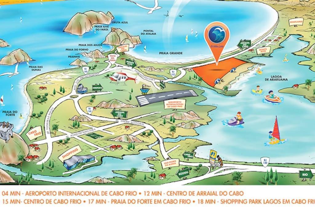 Apart hotel Golden Lake Arraial do Cabo Exterior foto